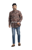 Silk Ajrak Printed Short Kurta (KRP5) Silk Ajrak Printed Short Kurta (KRP5)